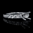 .86ct Diamond 18k White Gold Engagement Ring Setting