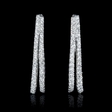 2.69cts Diamond 18k White Gold Dangle Earrings