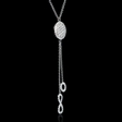.55ct Diamond 18k White Gold Pendant Necklace