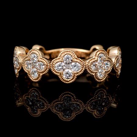 Diamond 18k Rose Gold Ring