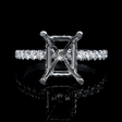 .41ct Diamond 18k White Gold Engagement Ring Setting