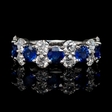 1.69cts Diamond and Blue Sapphire 18k White Gold Ring