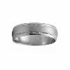 Men's Antique Style Platinum Wedding Band Ring