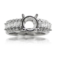 1.26ct Diamond Platinum Engagement Ring Setting