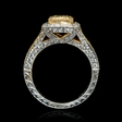 1.60ct Diamond Antique Style 18k Two Tone Gold Engagement Ring