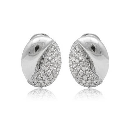 Leo Pizzo Diamond 18k White Gold Earrings