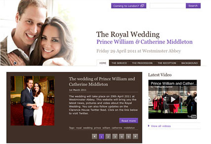 kate middleton and prince william wedding website. prince-william-kate-middleton-